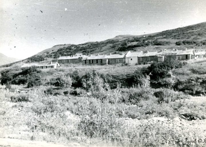Лагерный пункт на Харбейском месторождении в 1962